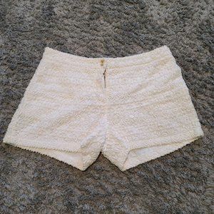 Zara white lace cotton shorts size M/28